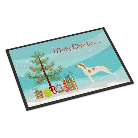 CAROLINES TREASURES Ariege Pointer Christmas Indoor or Outdoor Mat - 18 x 27 in. BB8434MAT